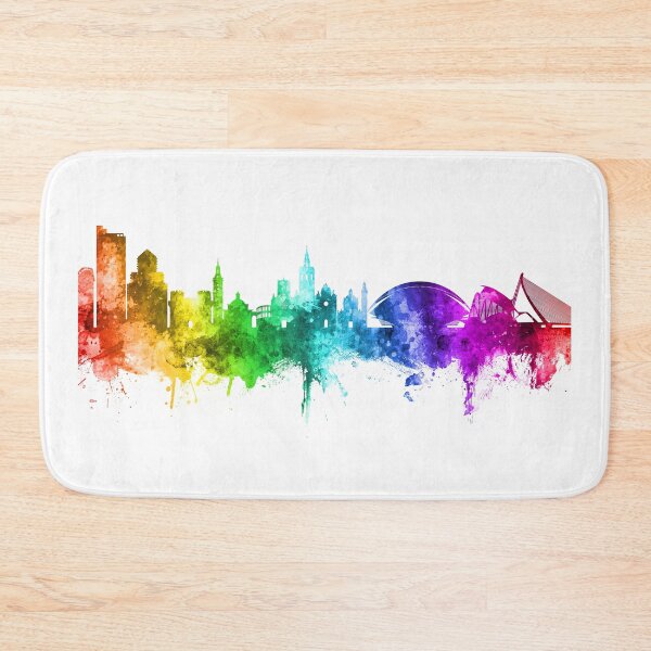 Item preview, Valencia Spain Skyline designed and sold by ArtPrints.