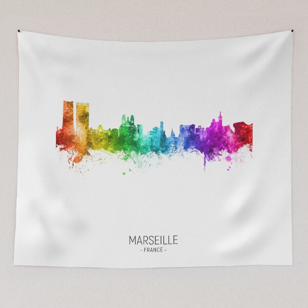 Item preview, Marseille France Skyline designed and sold by ArtPrints.