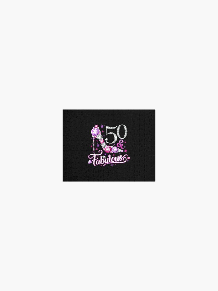 50th Birthday design. 50 & Fabulous lady’s design | Jigsaw Puzzle