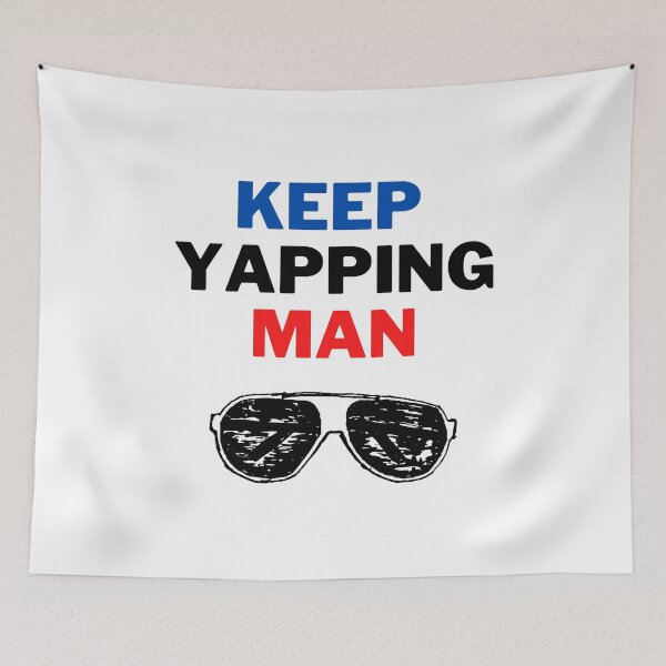 Item preview, Keep Yapping Man Glasses designed and sold by LuckyKermit.
