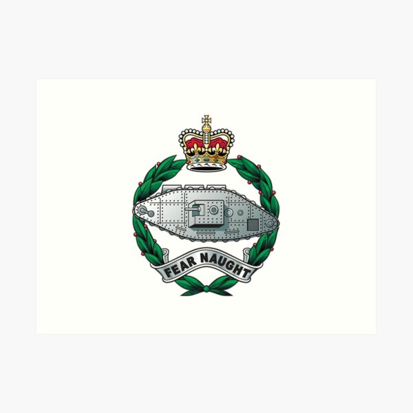 Royal Tank Regiment Capbadge Art Print