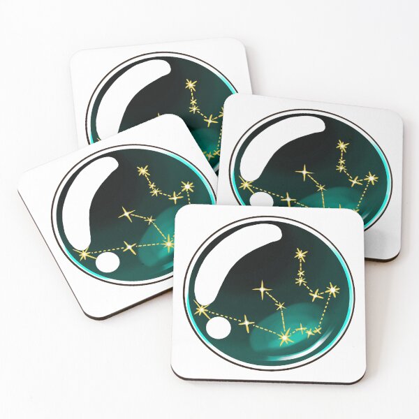 Item preview, Constellation Aquarius Crystal Ball Stars Zodiac Horoscope Astrology designed and sold by Mariuki Flow.