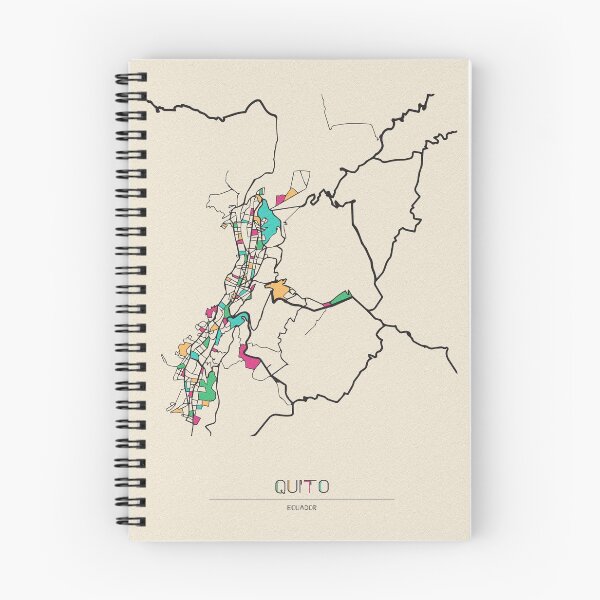 Item preview, Quito, Ecuador Street Map designed and sold by A Deniz Akerman.