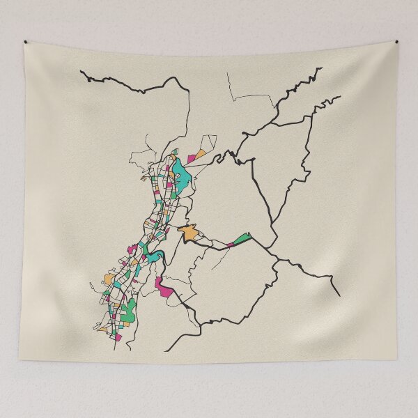 Item preview, Quito, Ecuador Street Map designed and sold by A Deniz Akerman.