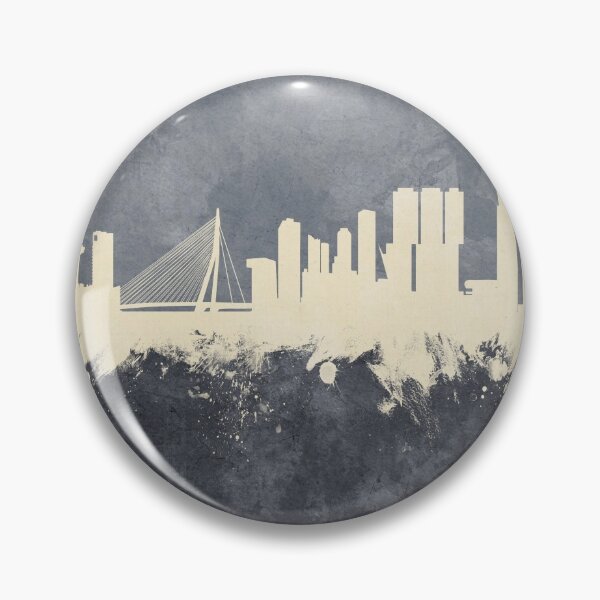 Item preview, Rotterdam The Netherlands Skyline designed and sold by ArtPrints.