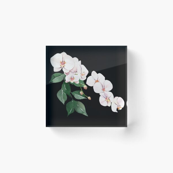 Item preview, Orchids on black background designed and sold by anna0711.