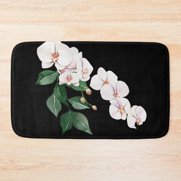 Item preview, Orchids on black background designed and sold by anna0711.