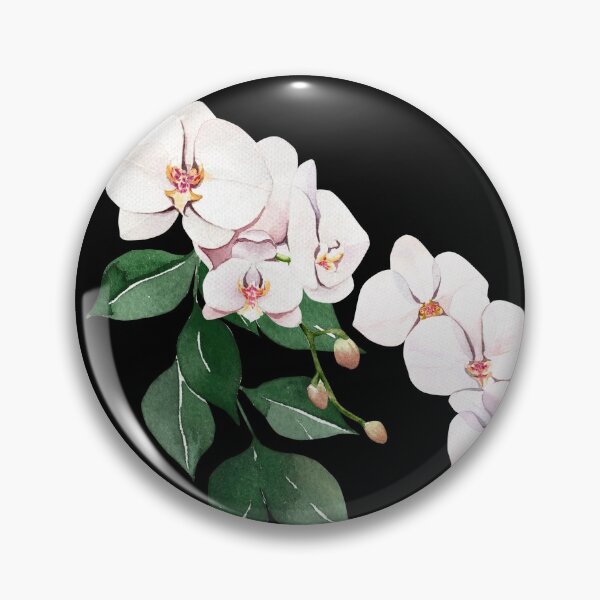 Item preview, Orchids on black background designed and sold by anna0711.