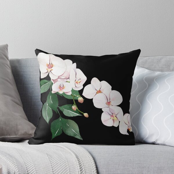 Item preview, Orchids on black background designed and sold by anna0711.