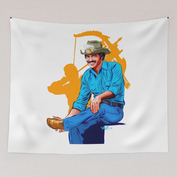 Item preview, Burt Reynolds - An illustration by Paul Cemmick designed and sold by TIGERDAVER.