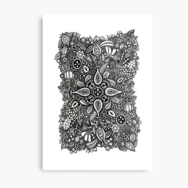 Hedgegrow Metal Print