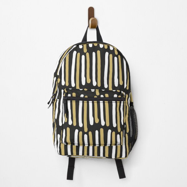Item preview, Gold and silver stripes on black background designed and sold by anna0711.