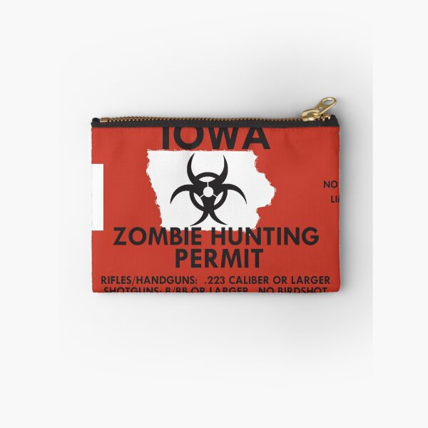 Item preview, Zombie Hunting Permit - IOWA designed and sold by SMALLBRUSHES.
