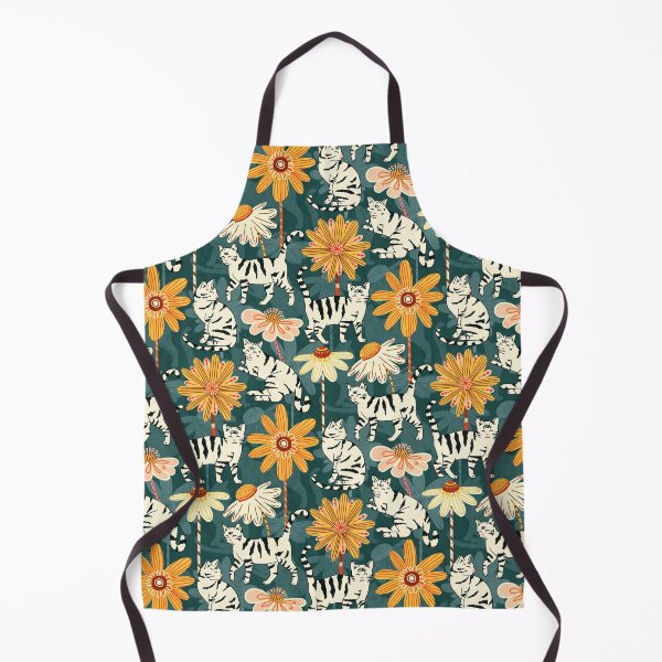 Item preview, Daisy Cats - Navy  designed and sold by TigaTiga.