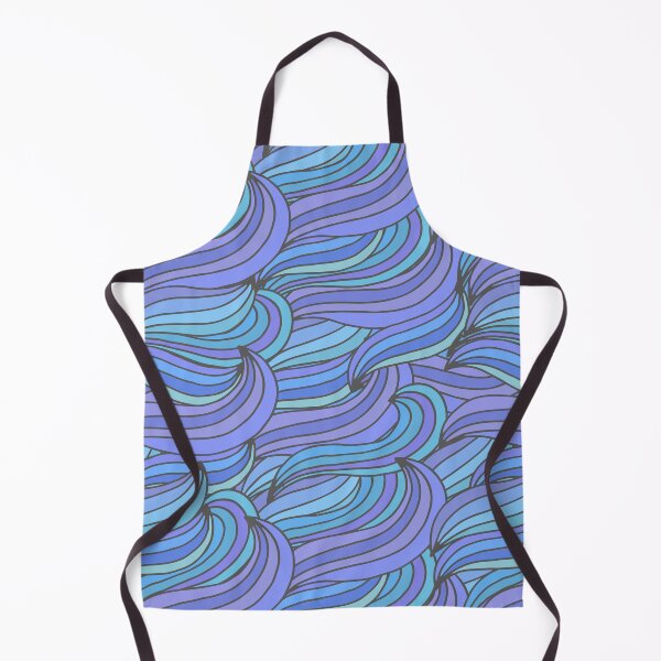 Item preview, Swirl wave blue abstract pattern designed and sold by anna0711.