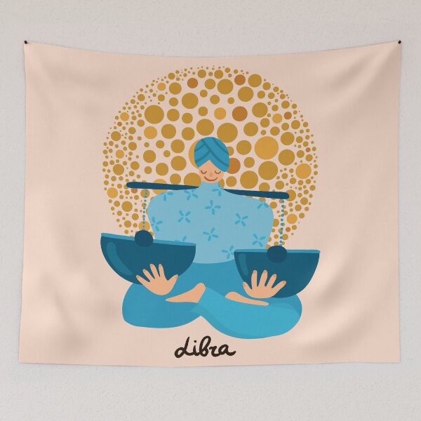 Item preview, Libra Doodle Zodiac Sign designed and sold by noveltiko.
