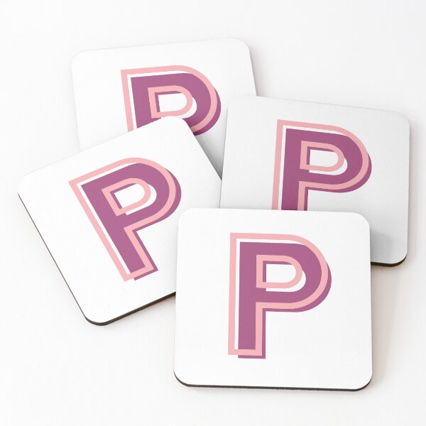 Item preview, pink and purple P letter designed and sold by charlyj___.