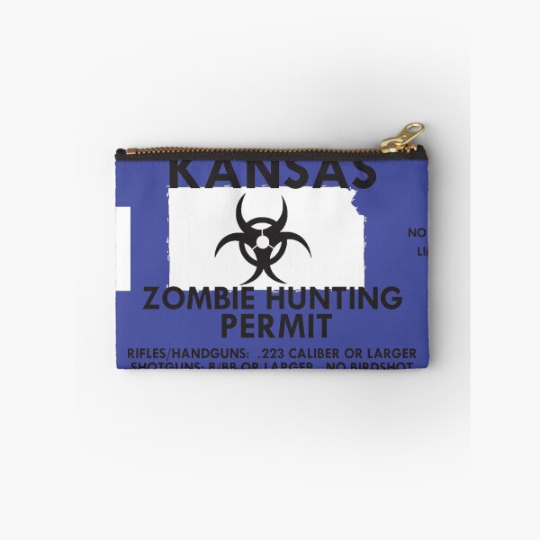 Item preview, Zombie Hunting Permit - KANSAS designed and sold by SMALLBRUSHES.