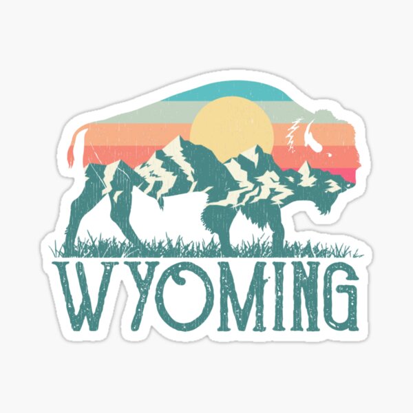 Laptop # 1115 Wyoming Love Cross Arrow State  WY Decal Sticker for Car Window 