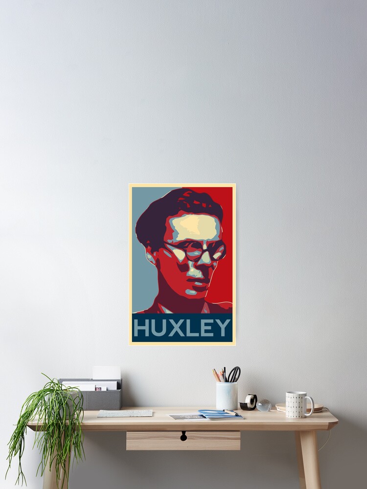 Thumbnail 2 of 3, Poster, Aldous Huxley poster designed and sold by SozioNiko.