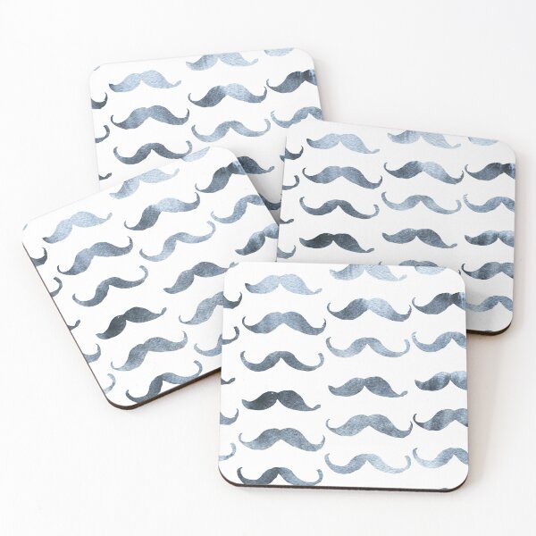 Item preview, Mustache in blue  designed and sold by anna0711.