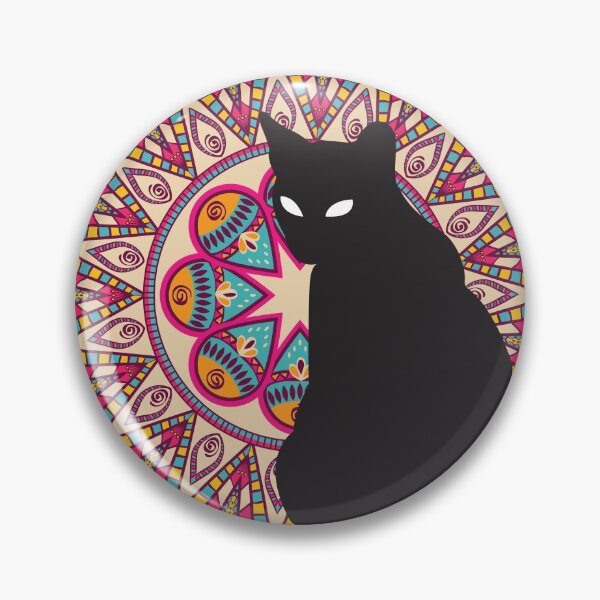 Item preview, cat mandala designed and sold by vinegaricecream.