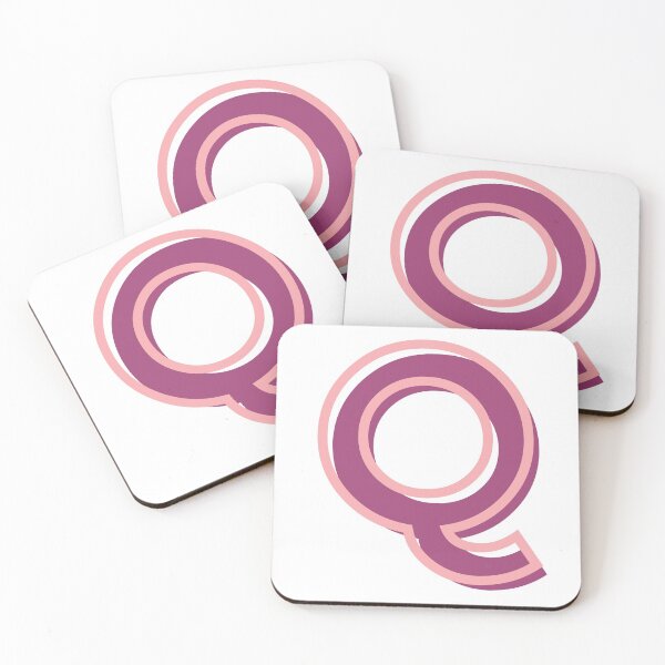 Item preview, pink and purple Q letter designed and sold by charlyj___.