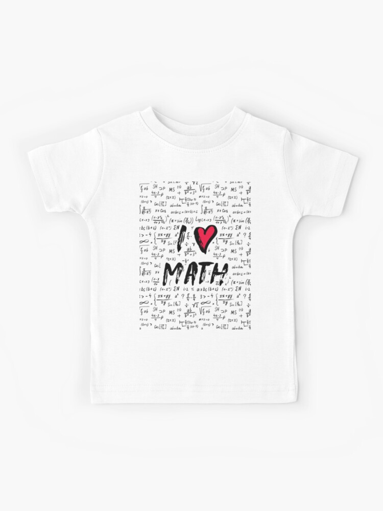schuif Misbruik Weigering I love math" Kids T-Shirt for Sale by sPalandar | Redbubble