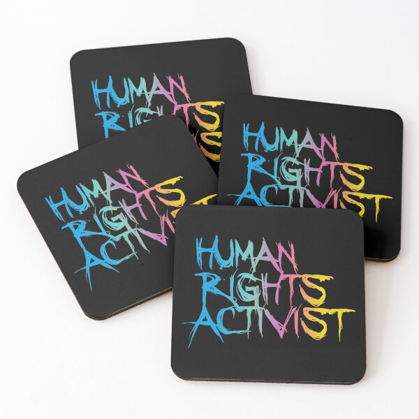 Item preview, Human Rights Activist (Stand Up For Your Rights • Inspirational and Motivational Quote • Rainbow Gradient Look) designed and sold by SassyClassyMe.