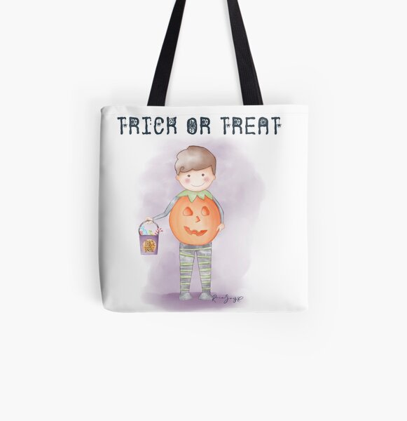 Trick Treat Tote Bags Redbubble - roblox trick or treat basket