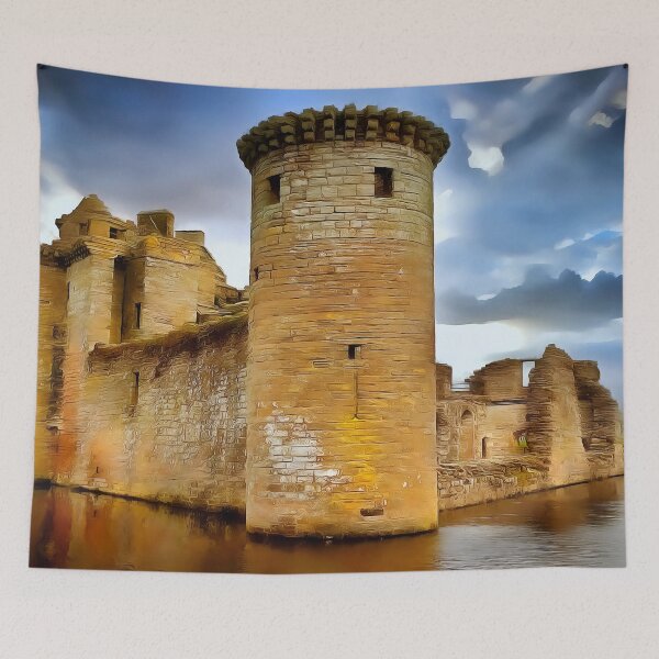 Item preview, Caerlavrock Castle (Painting) designed and sold by cmphotographs.