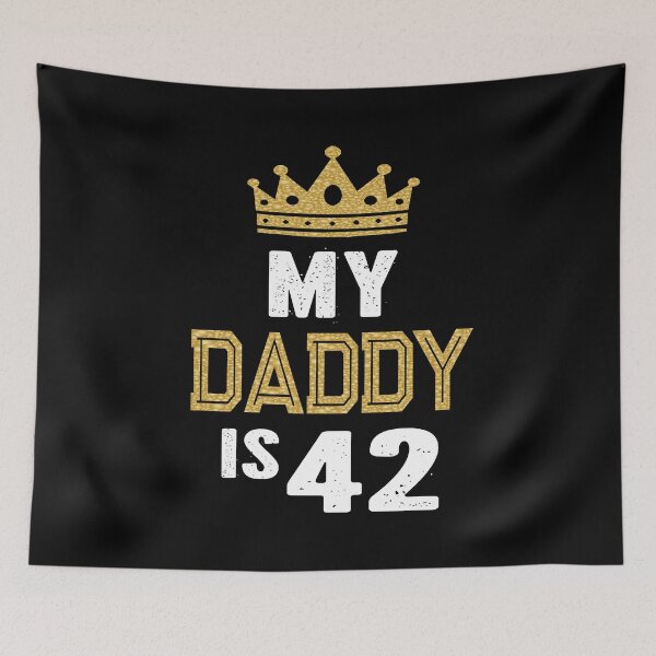Item preview, My Daddy is 42 Years Old 42nd Dad's Birthday Gift For Him graphic designed and sold by Grabitees.