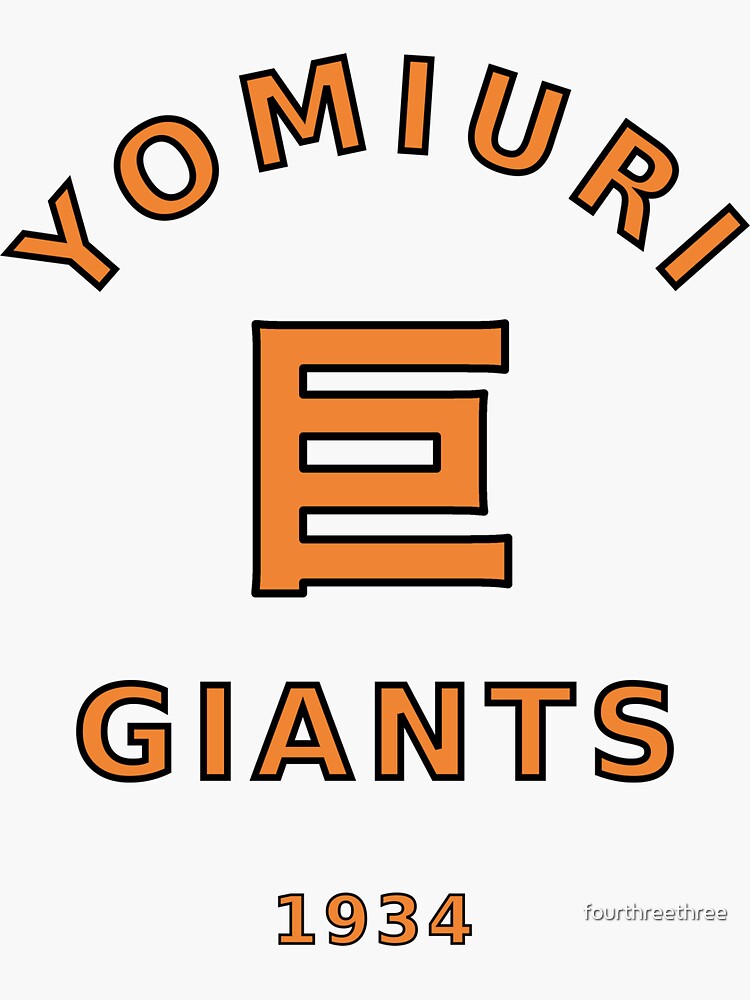 "Tokyo Yomiuri Giants Japanese baseball" Sticker for Sale by fourthreethree Redbubble