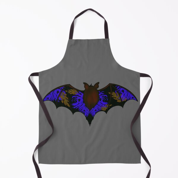 Item preview, Halloween bat and blue chrysanthemums designed and sold by BV-creas.