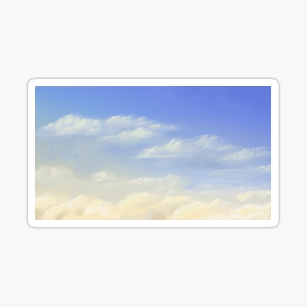 Nuages dans le ciel Sticker