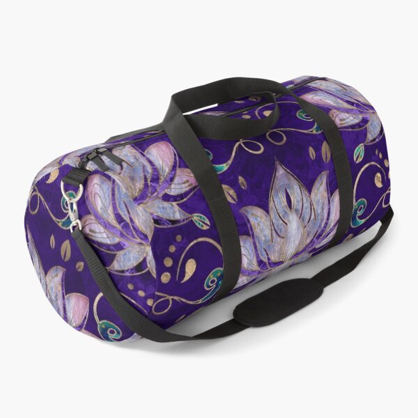 Item preview, Lotus flower pattern - Fluorite and Amethyst designed and sold by k9printart.