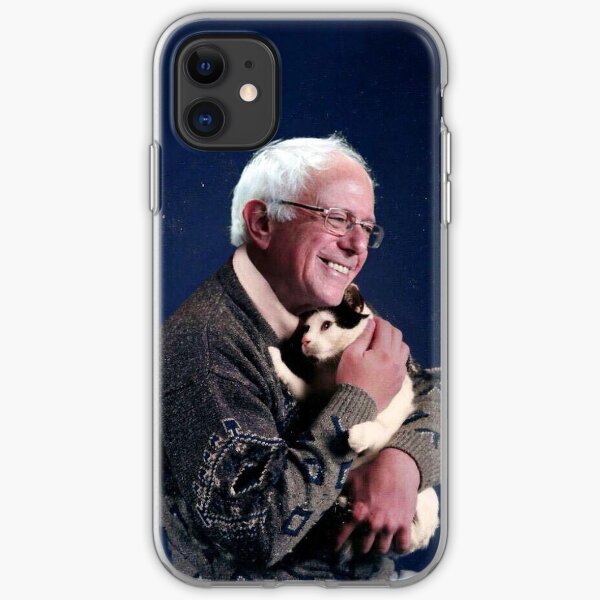 Bernie with Cat iPhone Soft Case