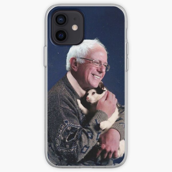 Bernie with Cat iPhone Soft Case