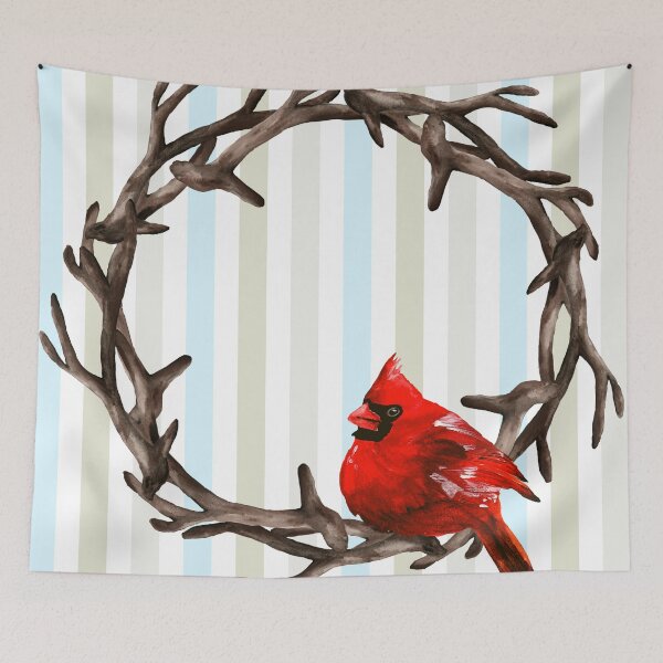 Item preview, Christmas wreath with red cardinal  designed and sold by anna0711.