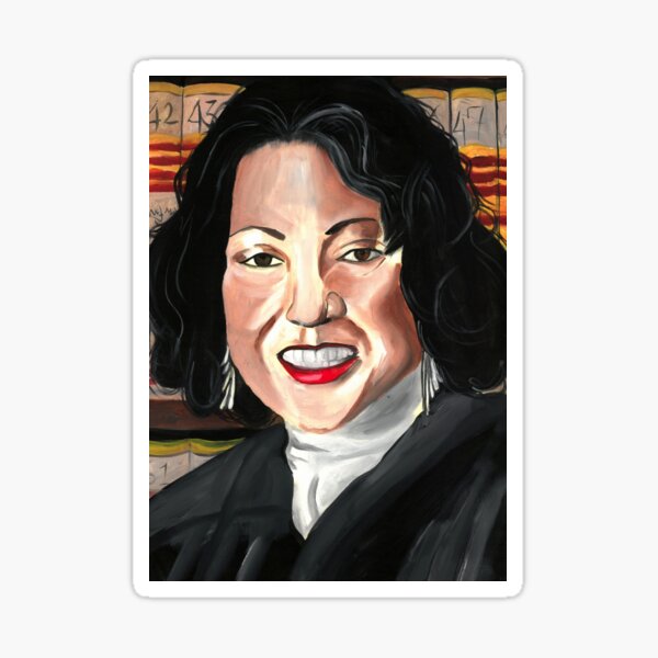 “Sonia Sotomayor” Sticker by Yurdabak | Redbubble