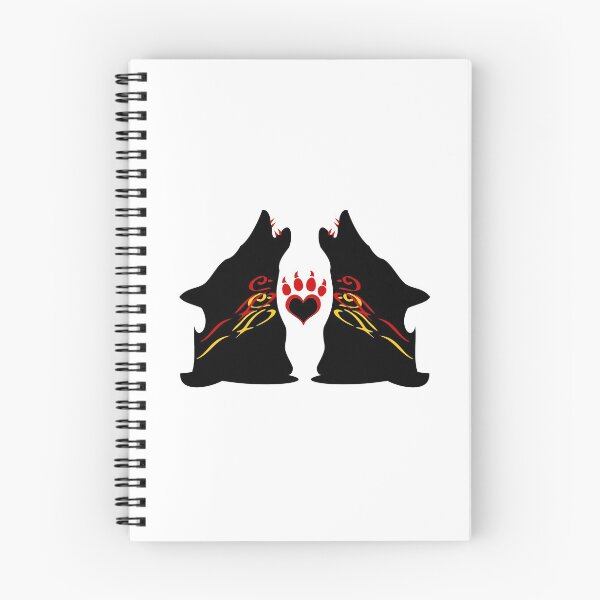 Item preview, Howling Twin Wolves with Bloody CanineTeeth designed and sold by Fantabulous.