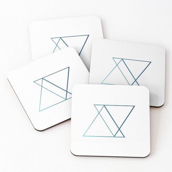 Item preview, Blue triangles design geometric designed and sold by LeaPoupin.