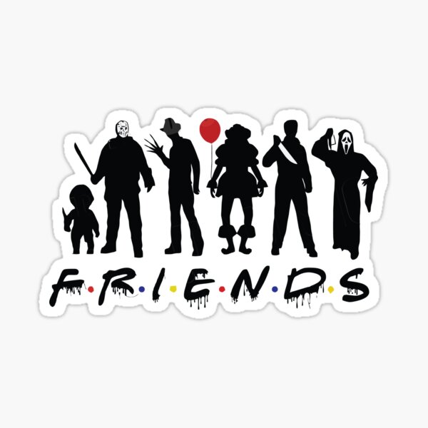 Friends Horror T-Shirt Sticker