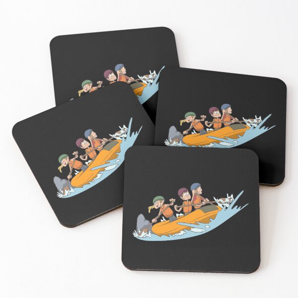 Item preview, White water rafting past rocks designed and sold by Monkey Ful.