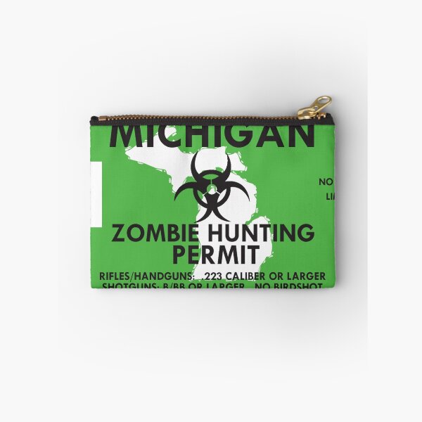 Item preview, Zombie Hunting Permit - MICHIGAN designed and sold by SMALLBRUSHES.