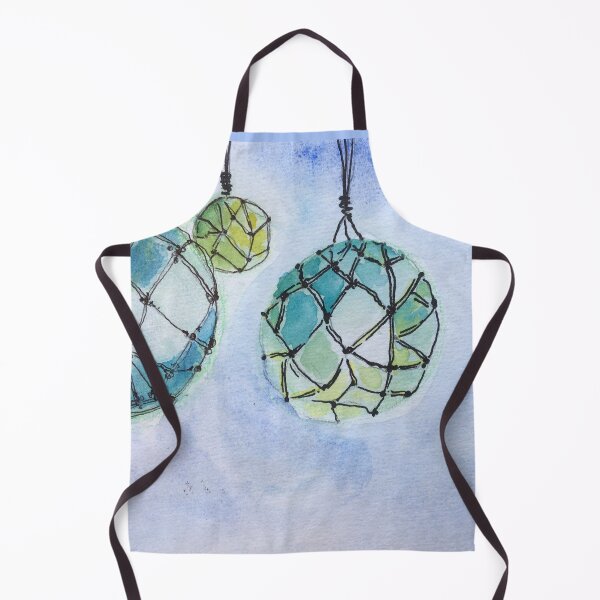 Item preview, Original watercolour of trawler net floats designed and sold by Jenie Yolland.