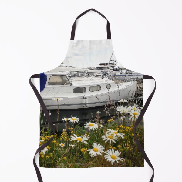 Item preview, Daisy in the harbor Sea view Small boats Yachts designed and sold by Tanja Dianova.