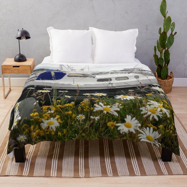 Item preview, Daisy in the harbor Sea view Small boats Yachts designed and sold by Tanja Dianova.