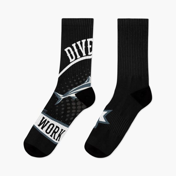 Item preview, Dive Now Work Later - Shark Diving Diver designed and sold by Ibu83.