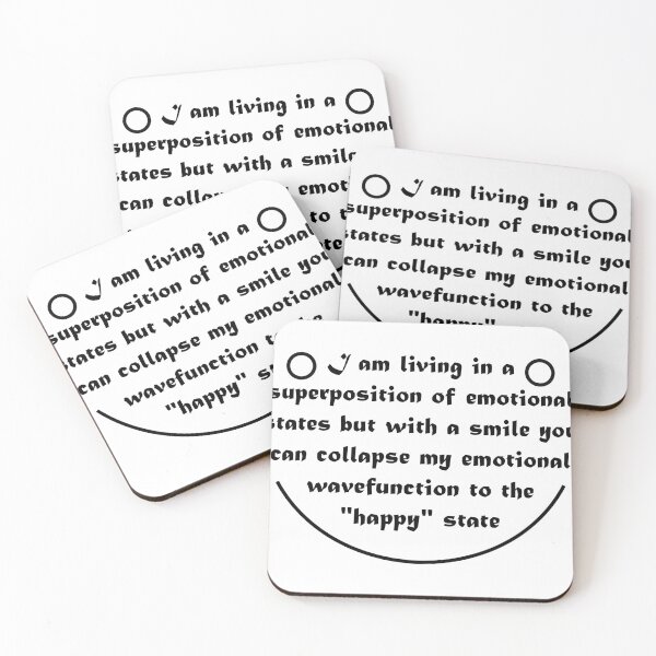 Item preview, Happy Quantum State - black designed and sold by rahilvalani.